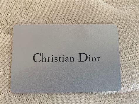 dior authentic card